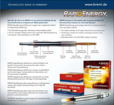 bremi rapid energy glow plugs